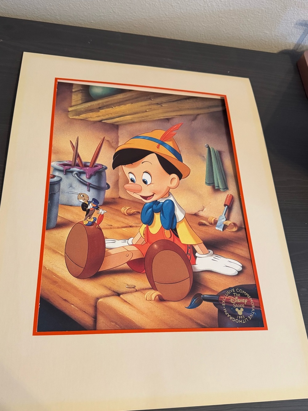 Disney Vintage Pinocchio Lithograph